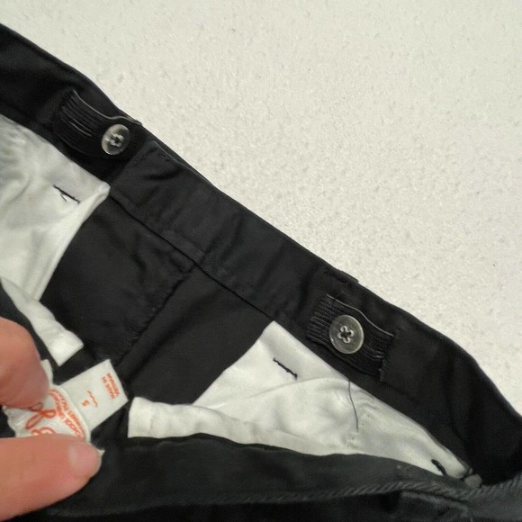 Cat & Jack Kids Boys School Uniform Pants 5 Black Straight Leg Adjustable Waist - Picture 5 of 8